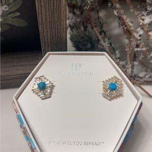 BP December Gold and Turquoise Earrings